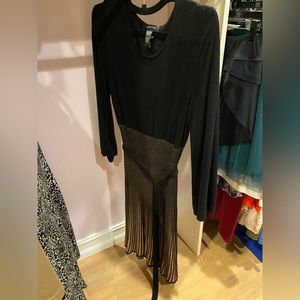 Adorable black knit dress